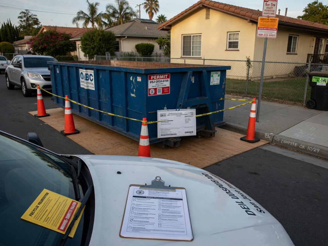 San Jose Street Permit Rules for Dumpster Rentals